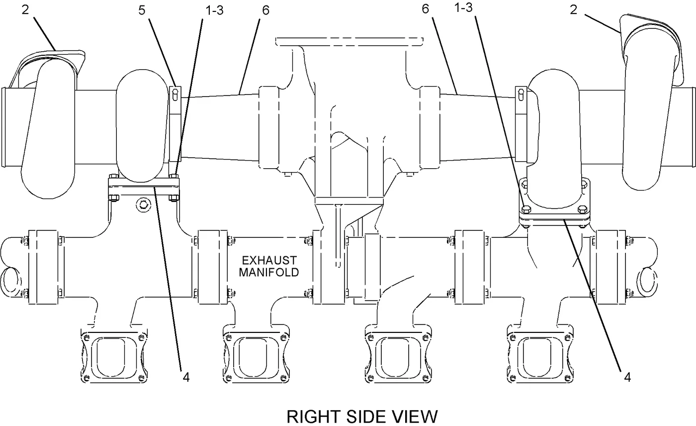 3516B · AIR INLET AND EXHAUST SYSTEM · 118-5463 CAT parts diagram