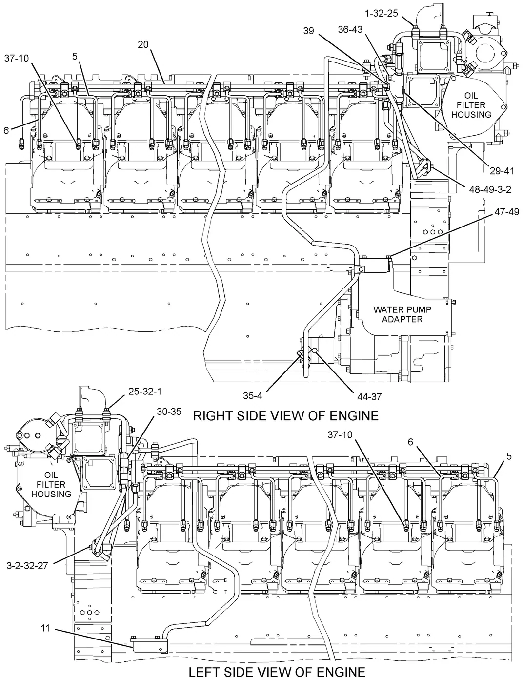 3516B · FUEL SYSTEM · 262-6761 CAT parts diagram