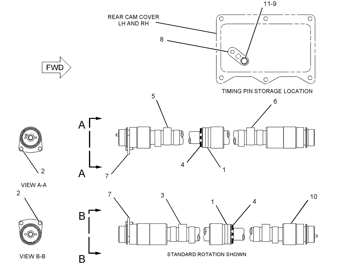 3516B · BASIC ENGINE · 106-4595 CAT parts diagram