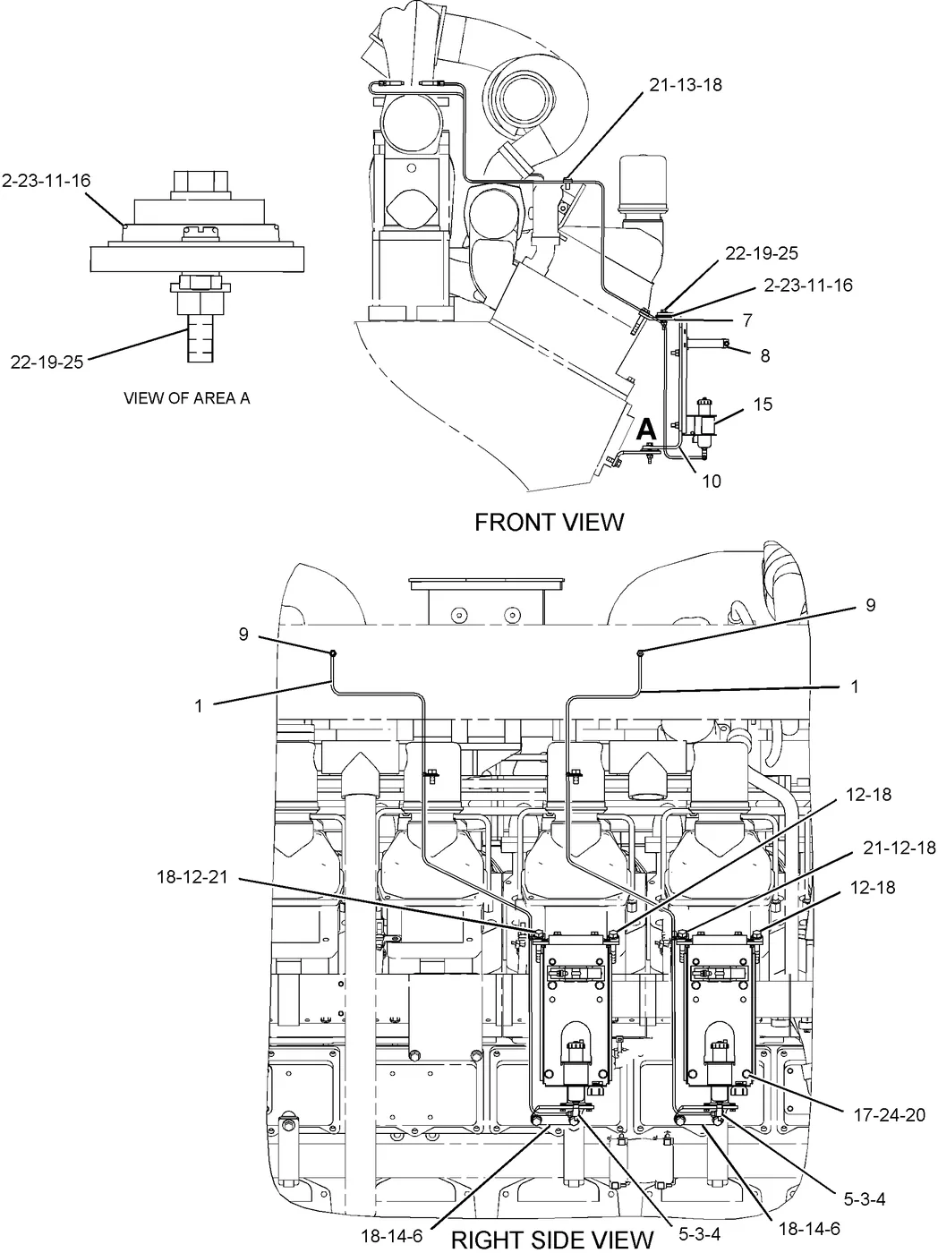 3516B · ELECTRICAL AND STARTING SYSTEM · 241-1725 CAT parts diagram