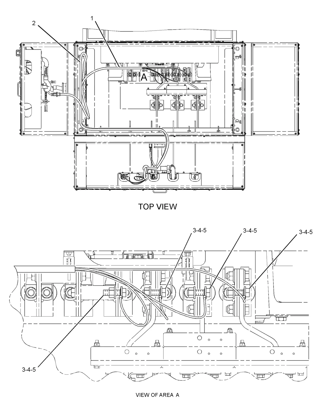 3516B · ELECTRICAL AND STARTING SYSTEM · 330-3453 CAT parts diagram
