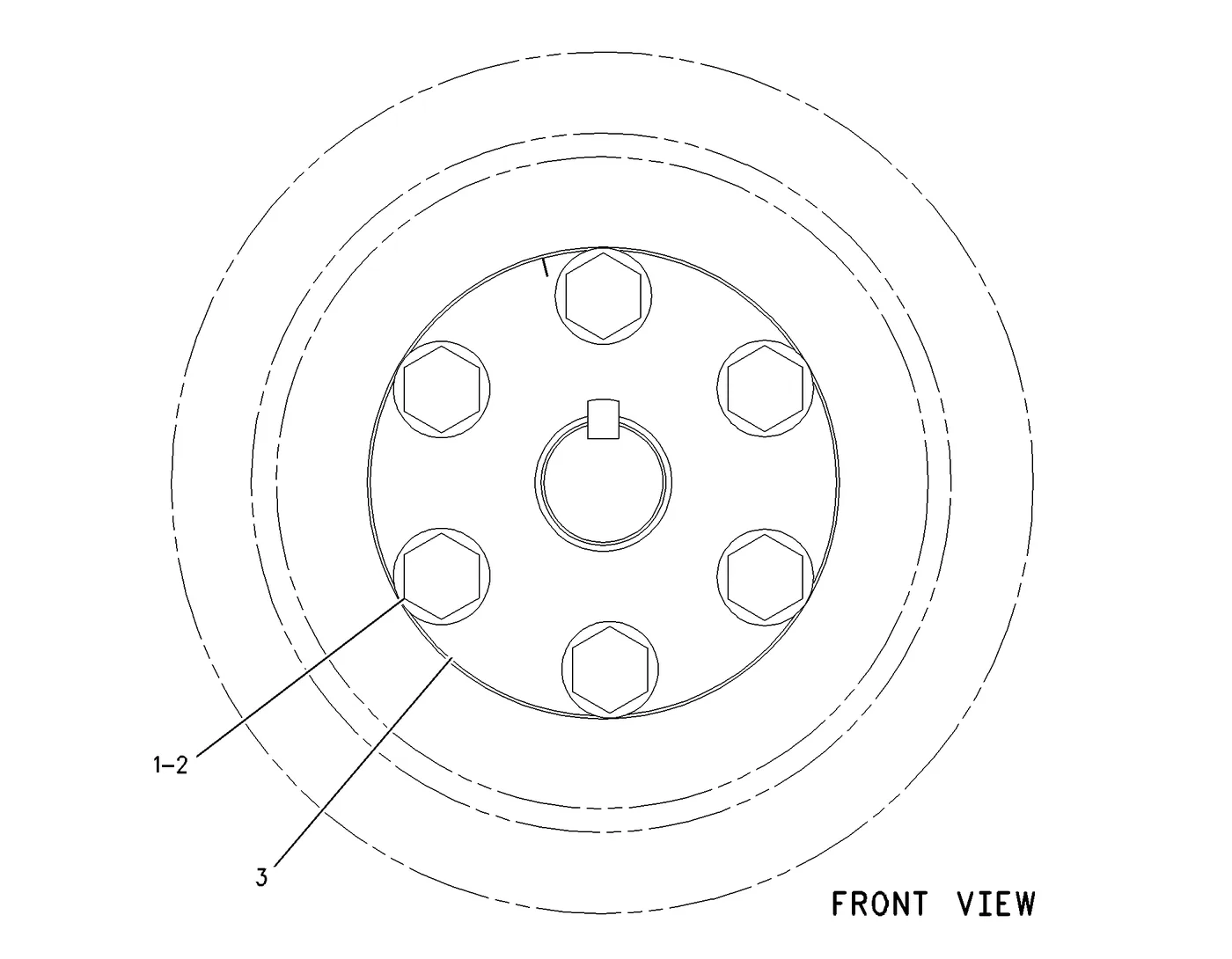 3B-2968 - BOLT (3/4-10X3.5-IN)