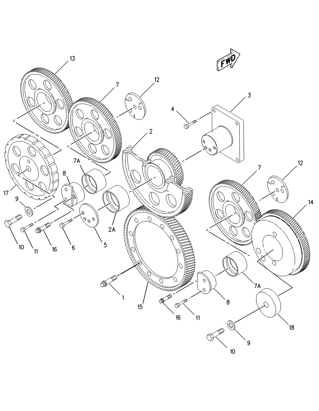 3516B · BASIC ENGINE · 101-0835 CAT parts diagram