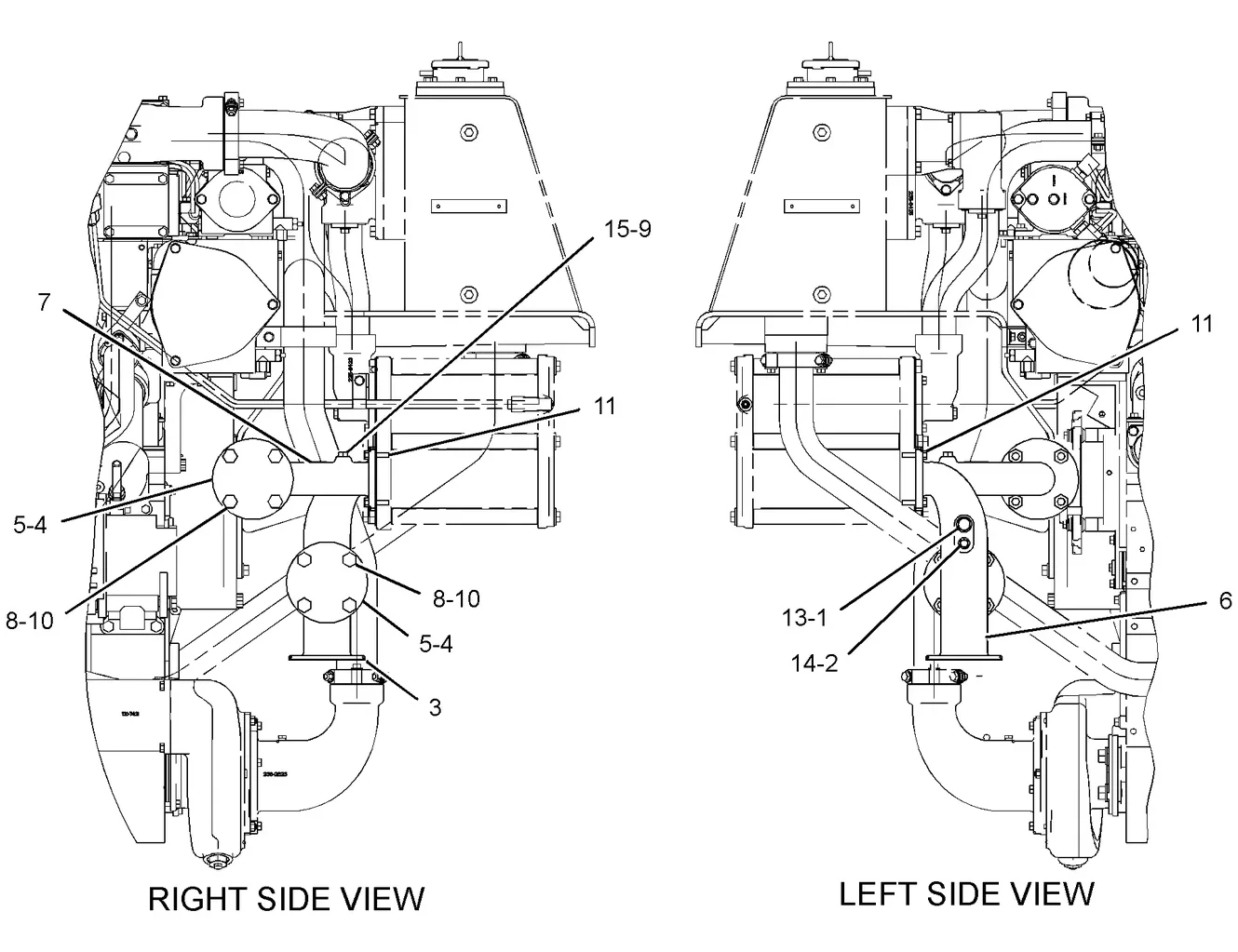 3516B · COOLING SYSTEM · 249-2846 CAT parts diagram