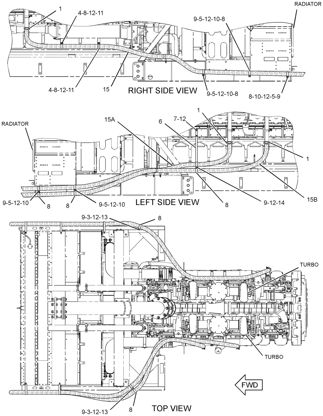 3516C · LUBRICATION SYSTEM · 282-0929 CAT parts diagram