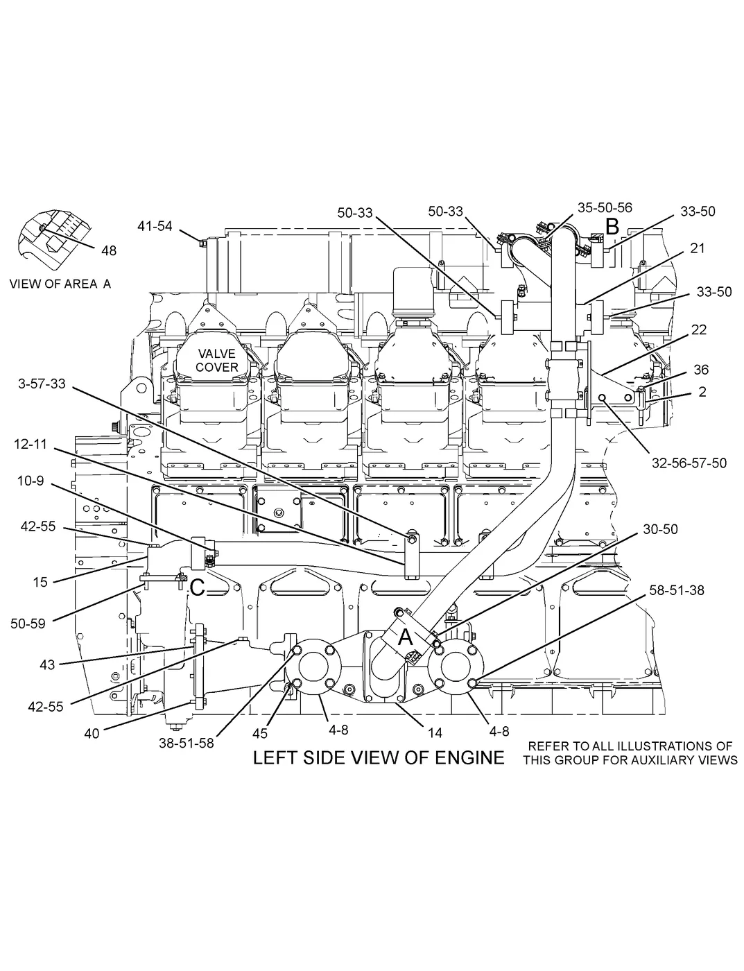 3516C · COOLING SYSTEM · 289-2089 CAT parts diagram