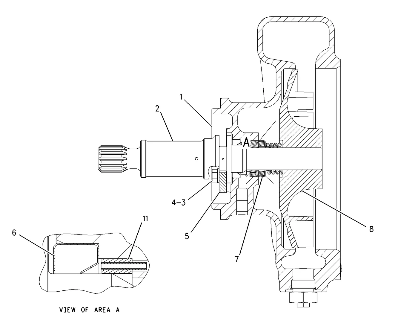 3516C · COOLING SYSTEM · 297-6833 CAT parts diagram