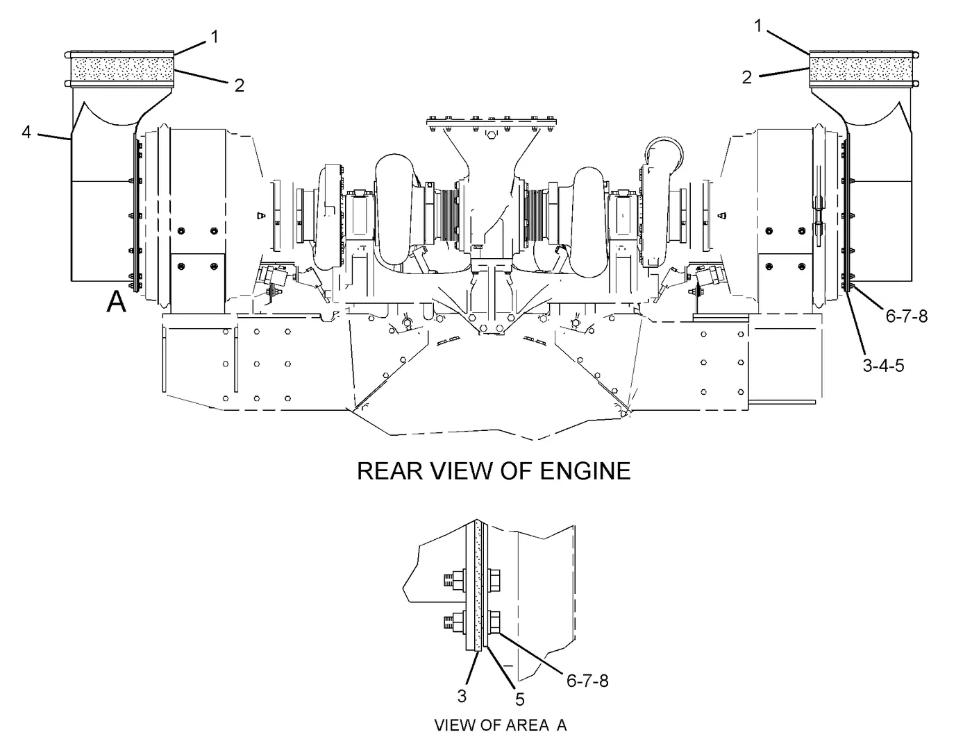3516C · AIR INLET AND EXHAUST SYSTEM · 301-9565 CAT parts diagram