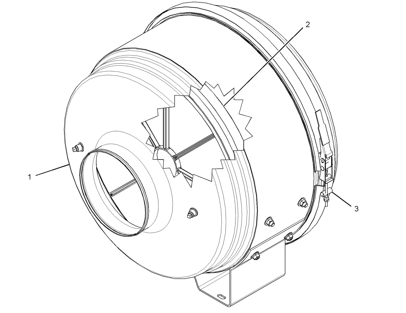 3516C · AIR INLET AND EXHAUST SYSTEM · 249-2865 CAT parts diagram