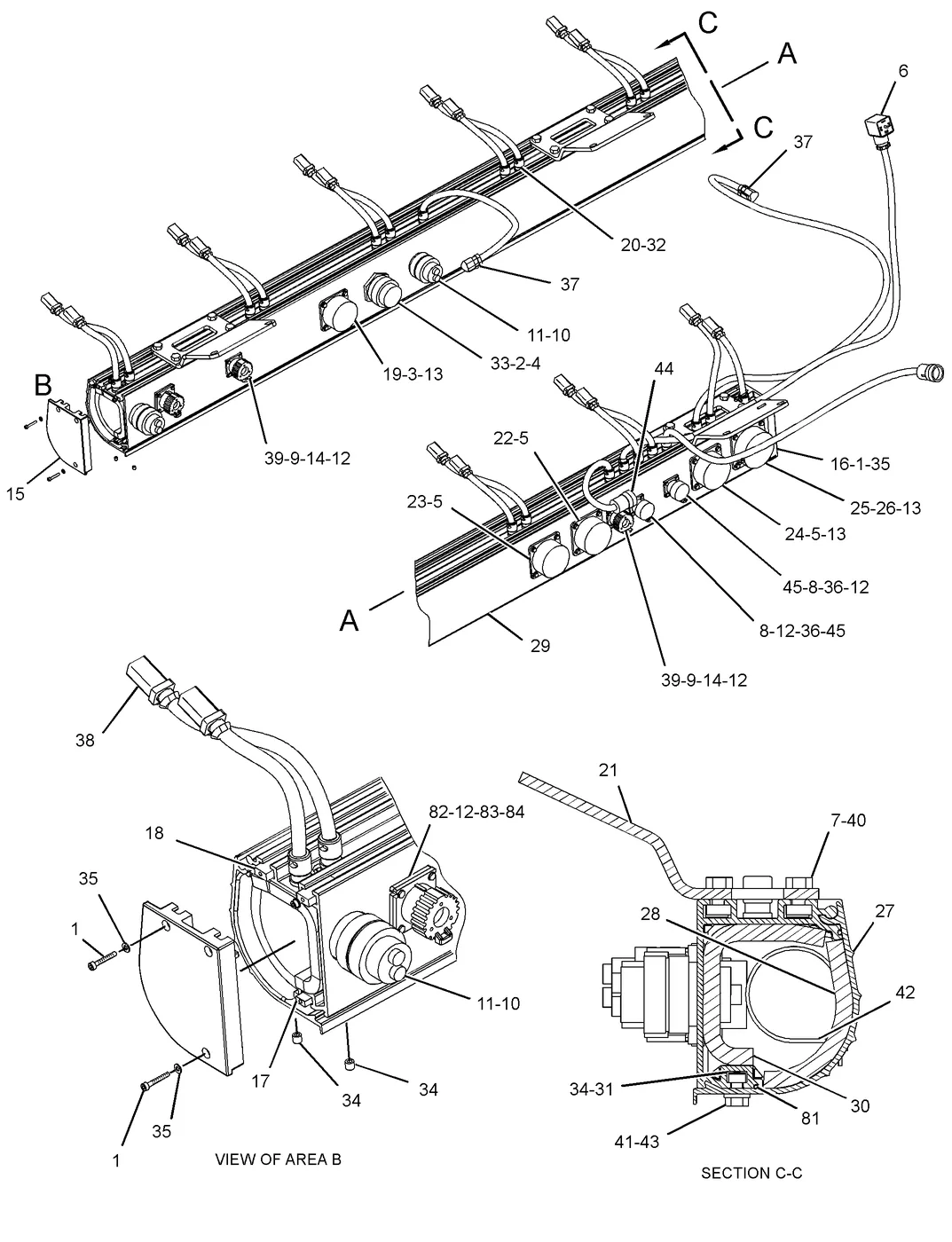 3516C · ELECTRICAL AND STARTING SYSTEM · 280-7518 CAT parts diagram
