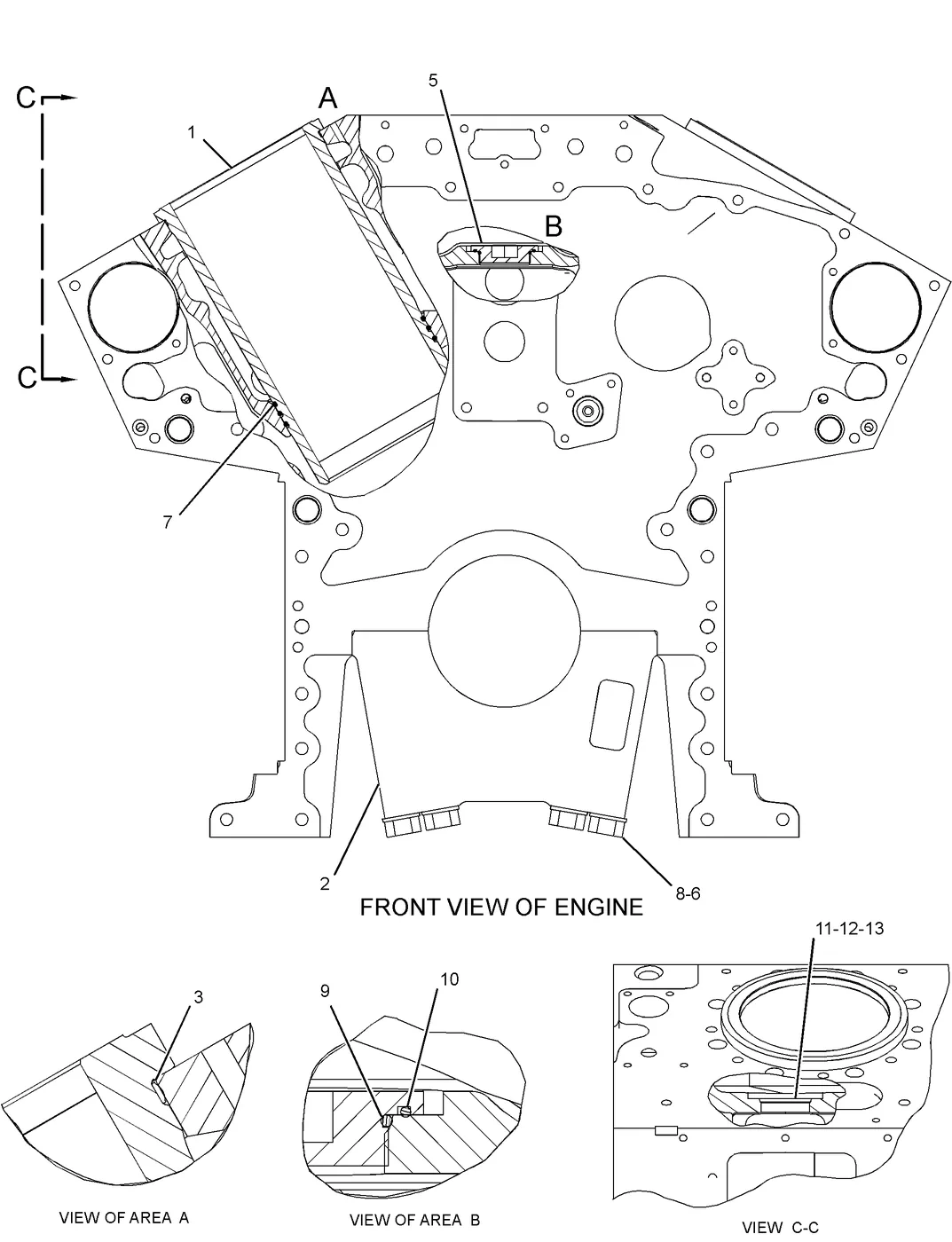 3516C · BASIC ENGINE · 240-6653 CAT parts diagram