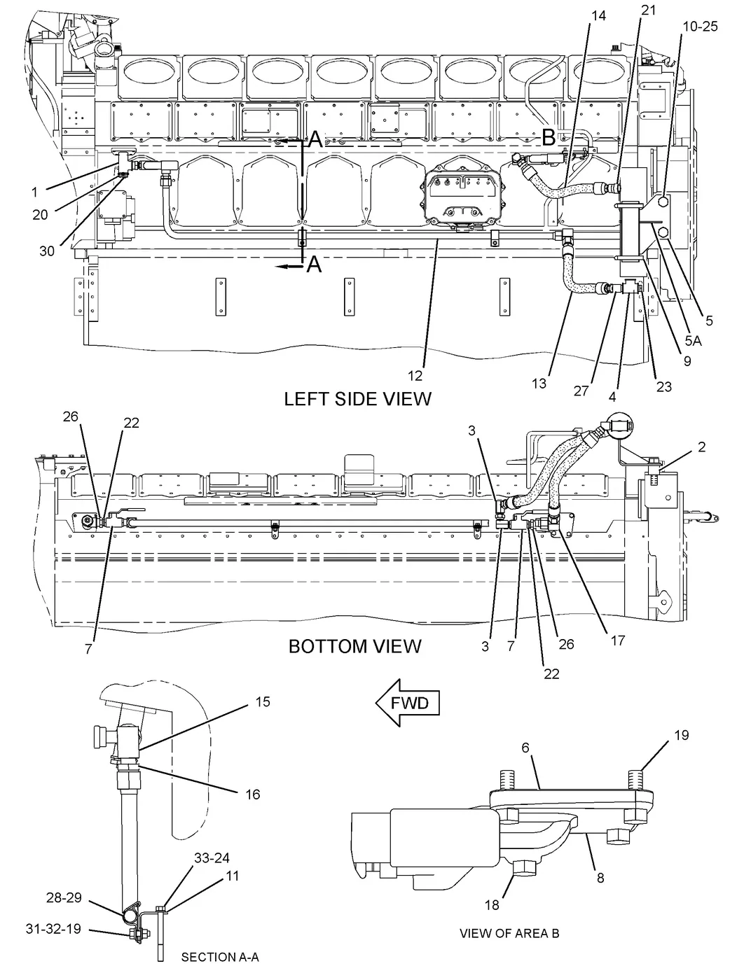 3516C · ELECTRICAL AND STARTING SYSTEM · 258-8951 CAT parts diagram