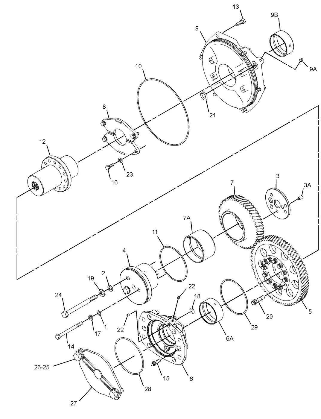 3516C · BASIC ENGINE · 308-3565 CAT parts diagram