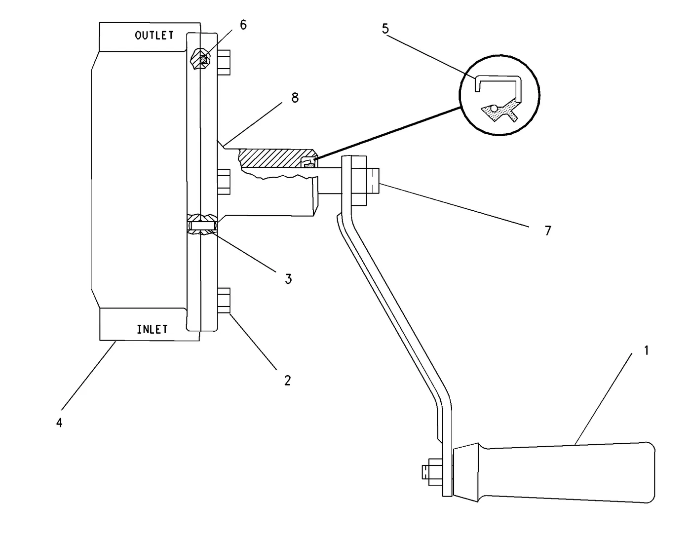 3606 · FUEL SYSTEM · 030-7951 CAT parts diagram