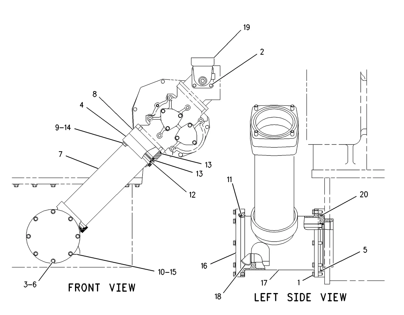 3606 · LUBRICATION SYSTEM · 145-9075 CAT parts diagram