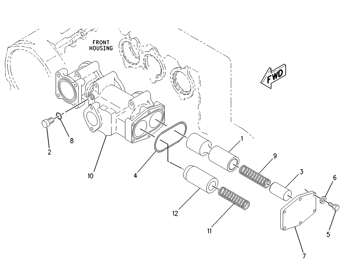 3606 · LUBRICATION SYSTEM · 244-0485 CAT parts diagram