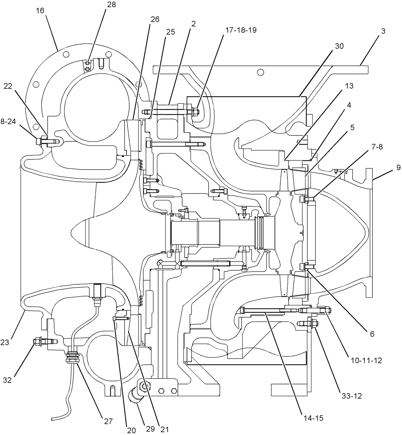 3608 · AIR INLET AND EXHAUST SYSTEM · 258-2287 CAT parts diagram