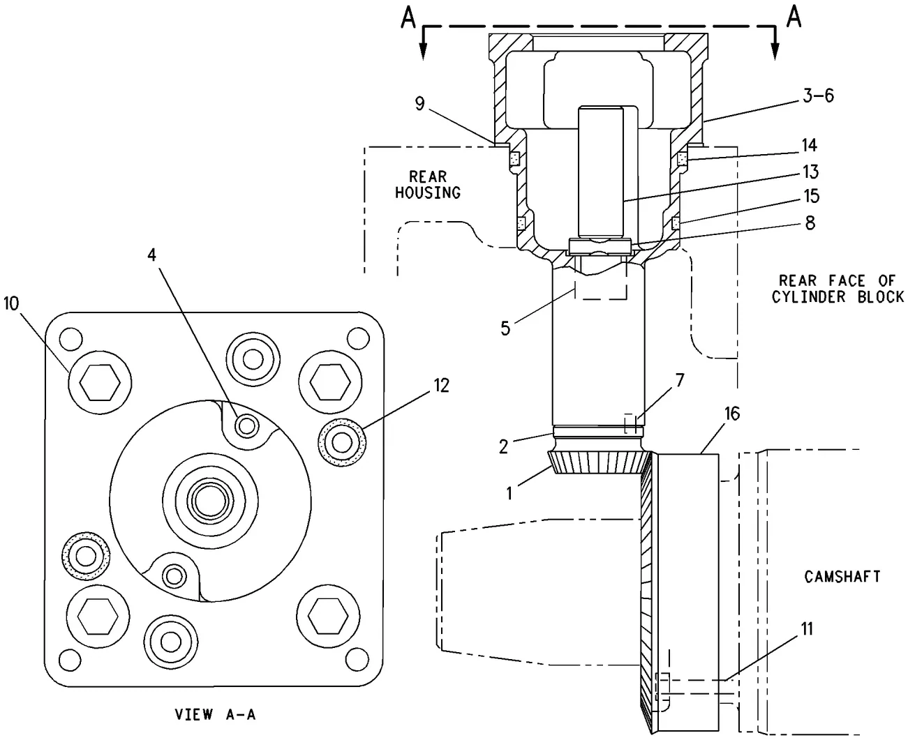 3608 · FUEL SYSTEM · 165-6076 CAT parts diagram