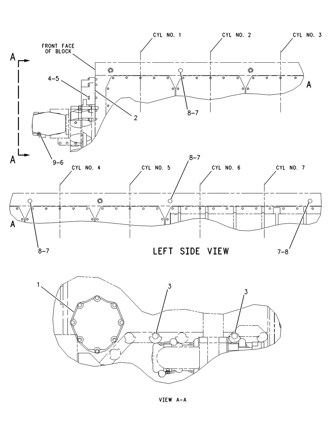 3608 · ENGINE SHIPPING ORDER · 161-4147 CAT parts diagram