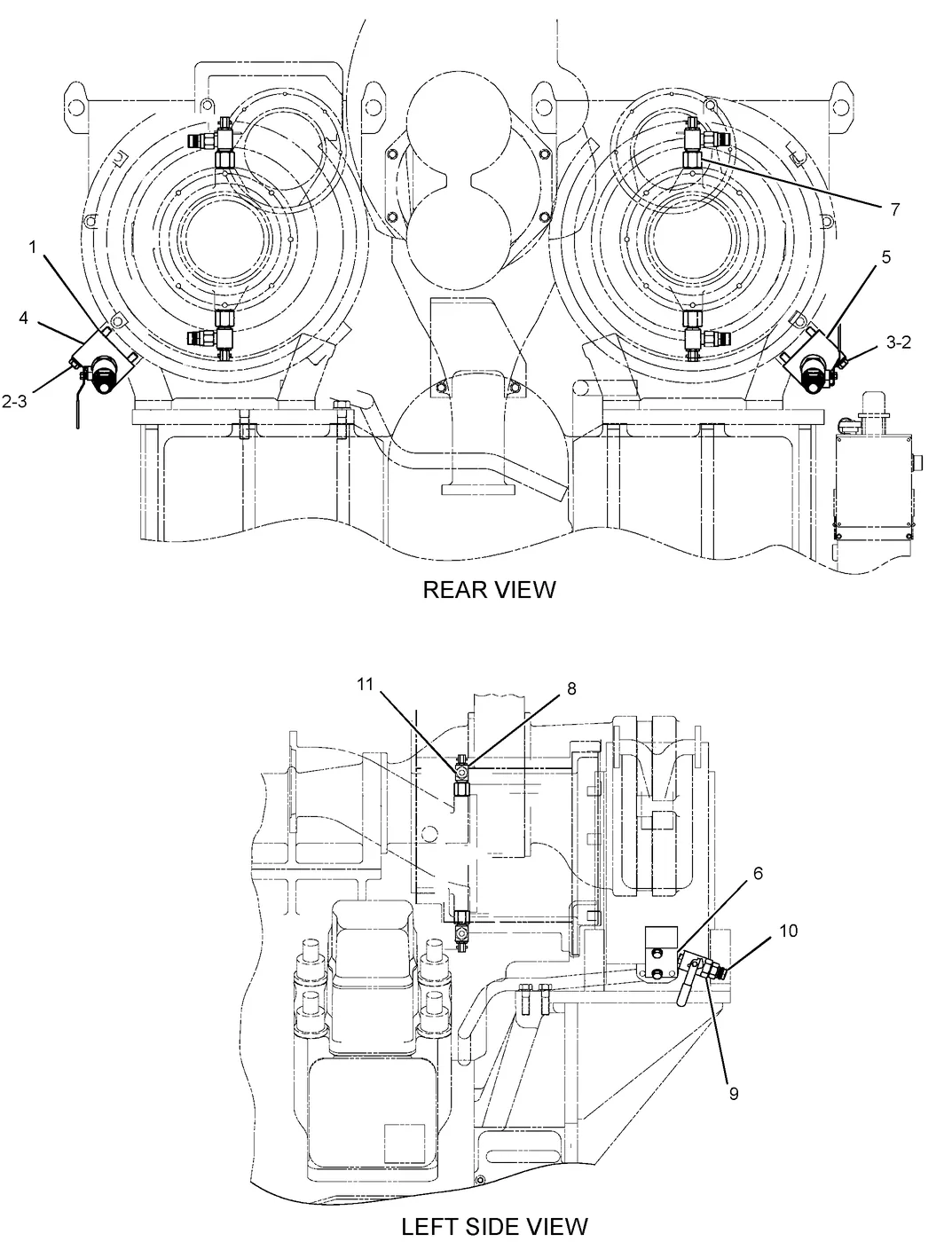 3616 · COOLING SYSTEM · 134-2798 CAT parts diagram