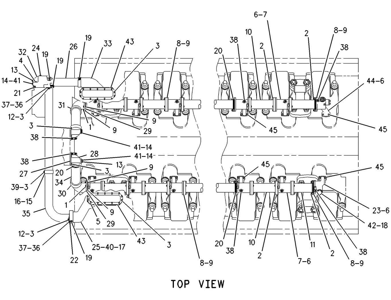 3616 · COOLING SYSTEM · 134-6341 CAT parts diagram