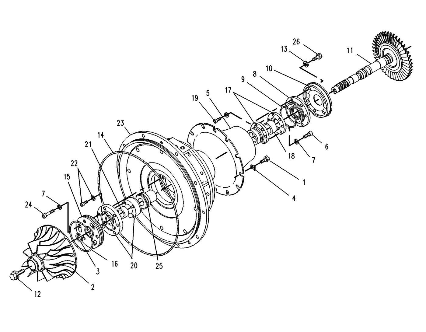 3616 · AIR INLET AND EXHAUST SYSTEM · 115-0441 CAT parts diagram