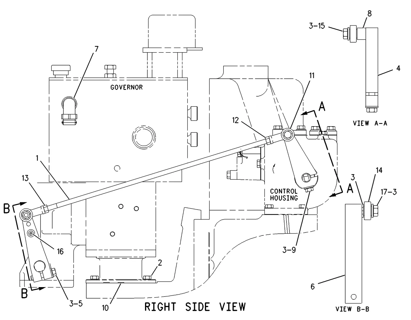 3616 · FUEL SYSTEM · 163-6460 CAT parts diagram