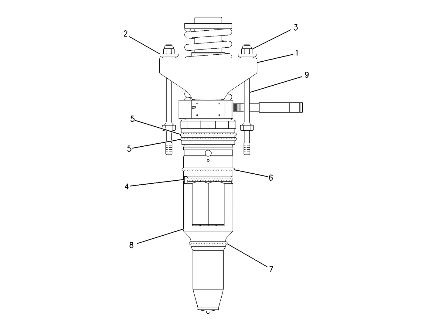 3616 · FUEL SYSTEM · 061-9455 CAT parts diagram
