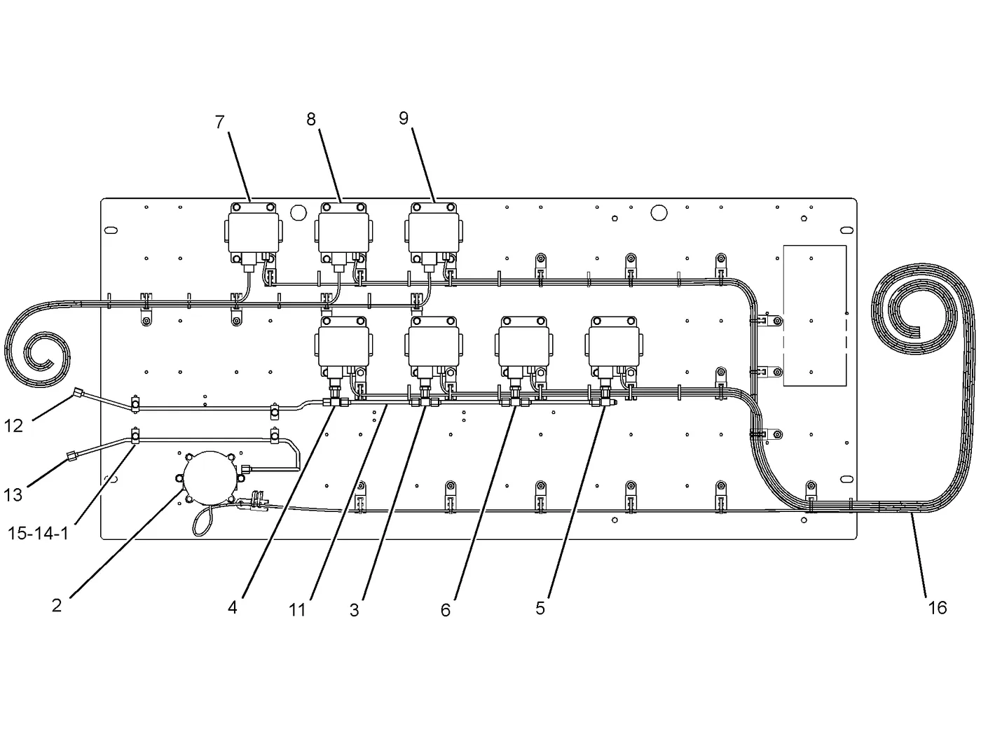 3616 · ELECTRICAL AND STARTING SYSTEM · 121-9707 CAT parts diagram