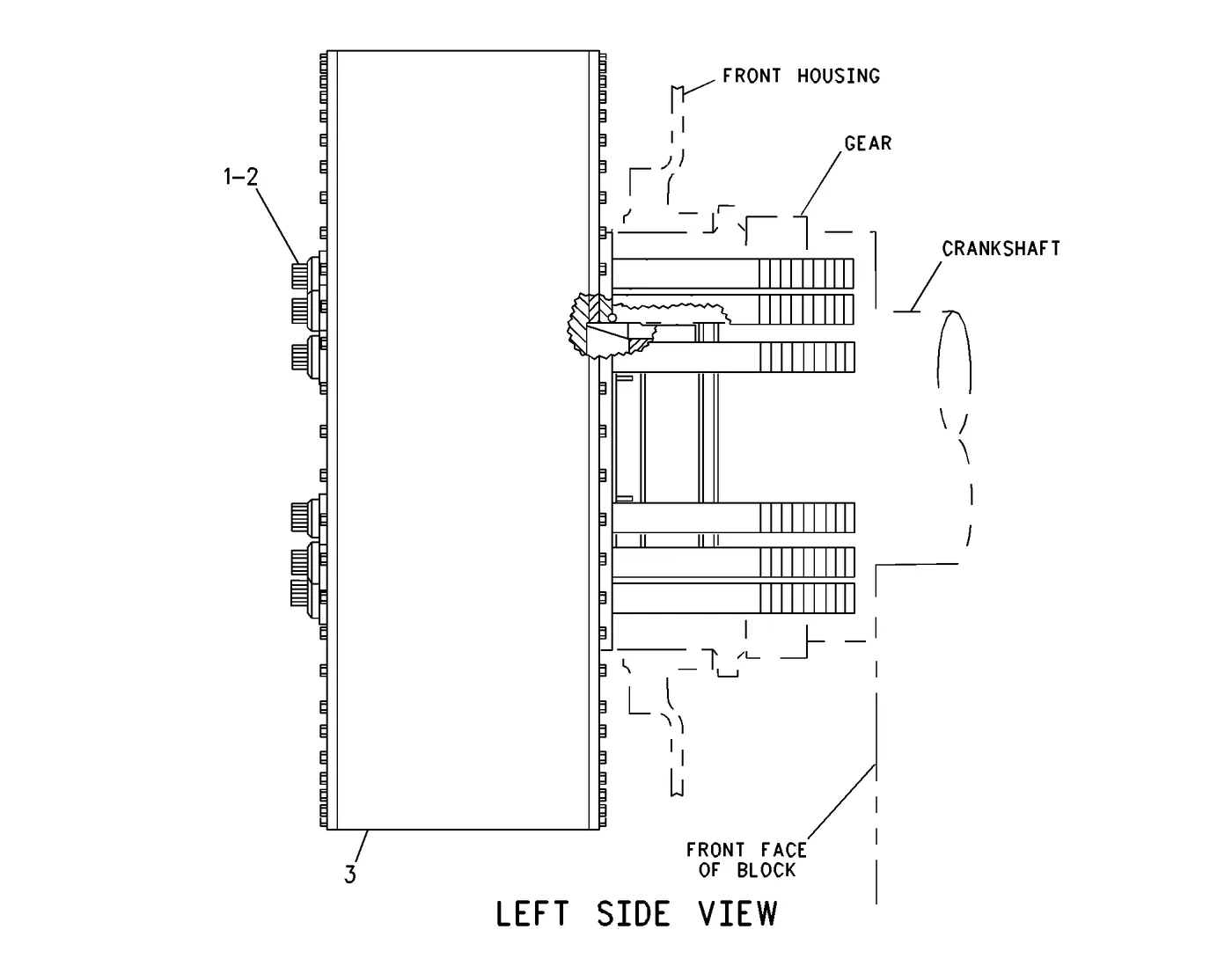 3616 · BASIC ENGINE · 256-7223 CAT parts diagram