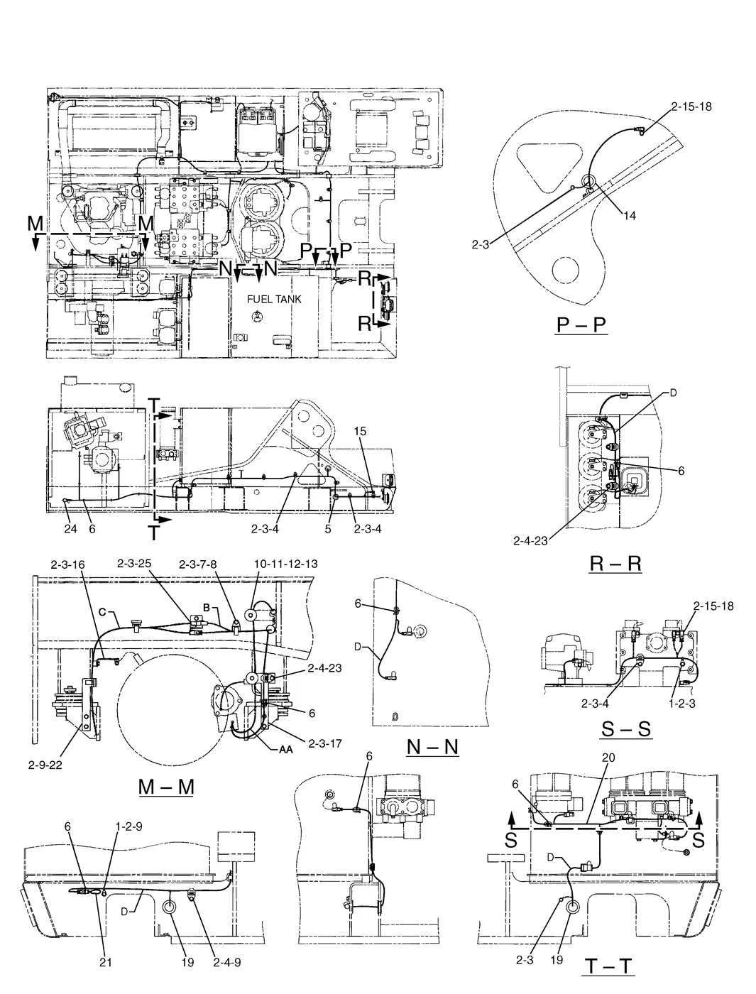 365B · ELECTRICAL AND STARTING SYSTEM · 213-0826 CAT parts diagram