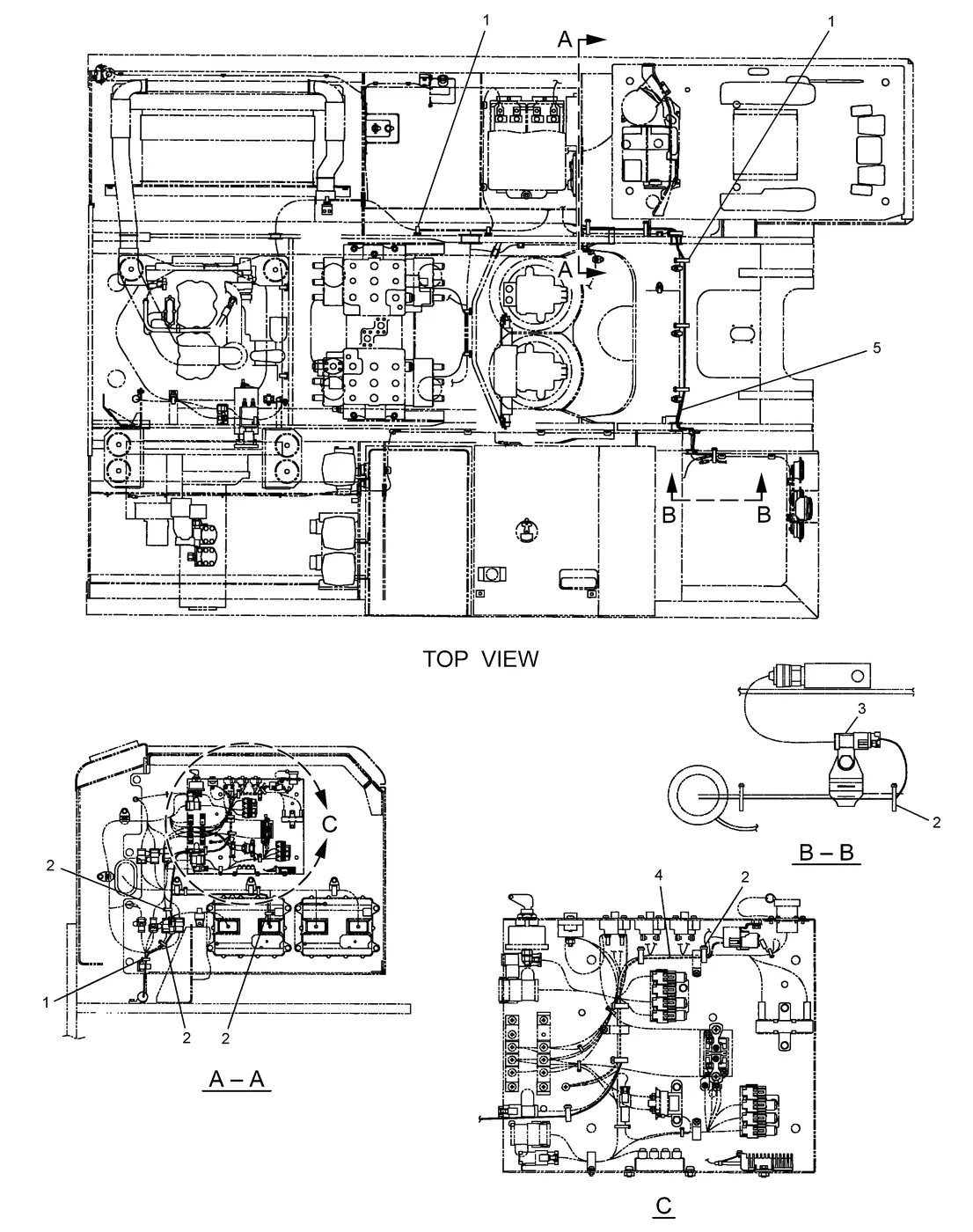 365B · ELECTRICAL AND STARTING SYSTEM · 259-4942 CAT parts diagram