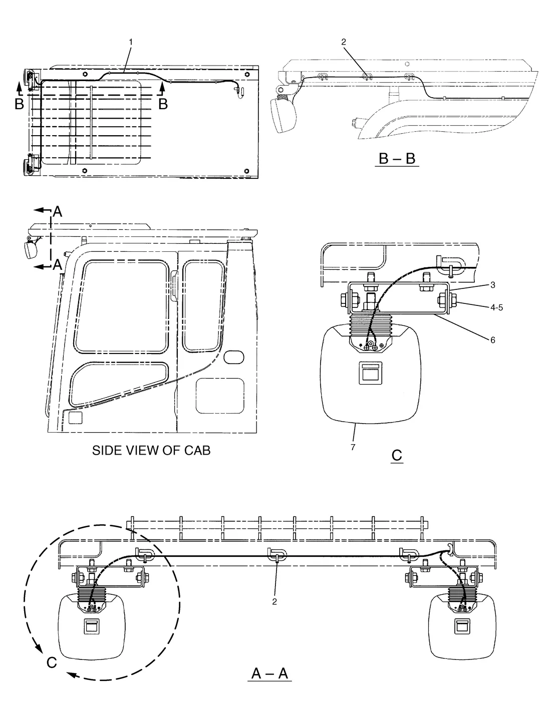 365B · ELECTRICAL AND STARTING SYSTEM · 145-0544 CAT parts diagram