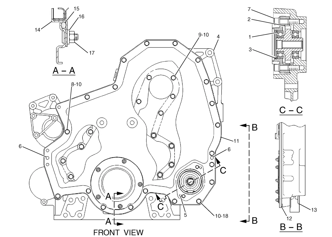 365B 8H9789 parts diagram