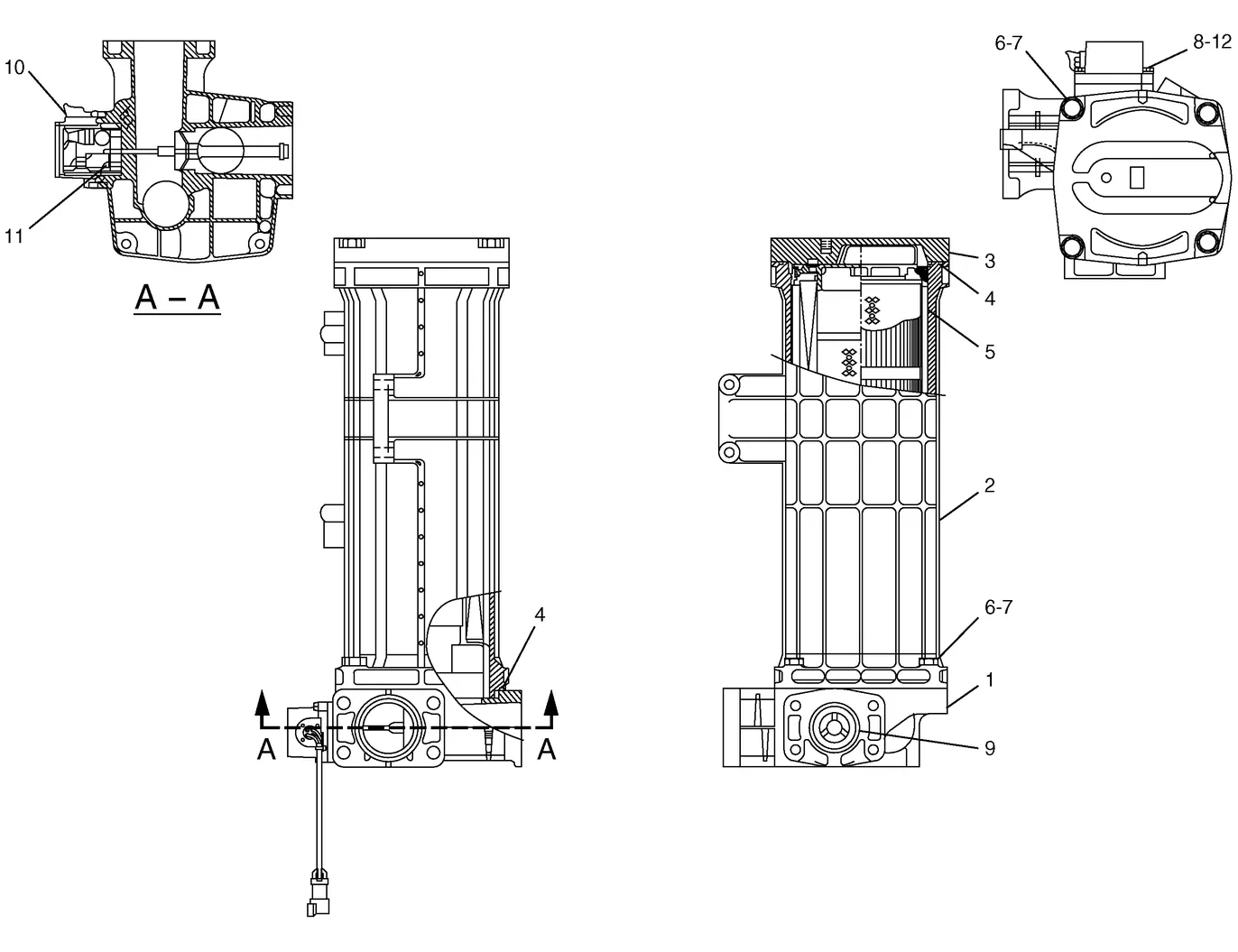 365B · HYDRAULIC SYSTEM · 107-6995 CAT parts diagram