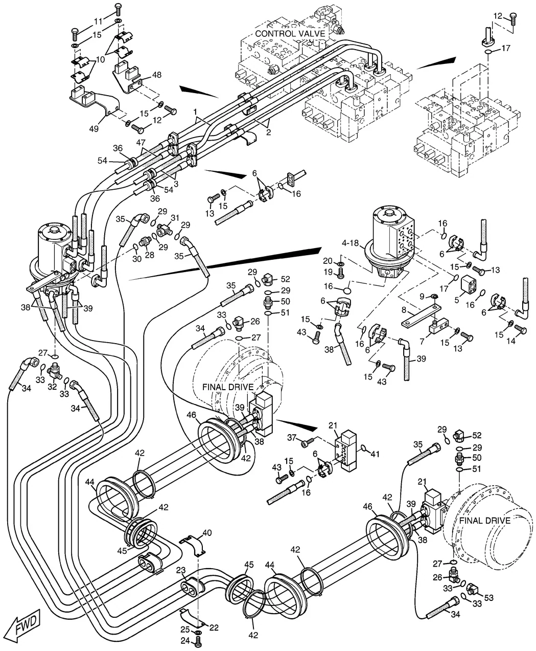365B · HYDRAULIC SYSTEM · 138-5248 CAT parts diagram