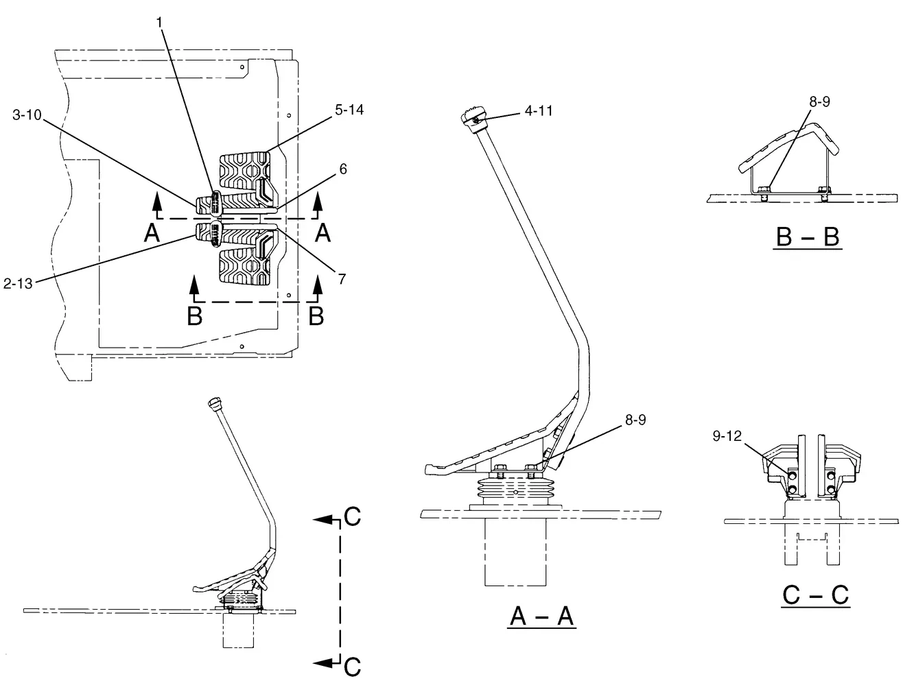 365B · HYDRAULIC SYSTEM · 155-7162 CAT parts diagram