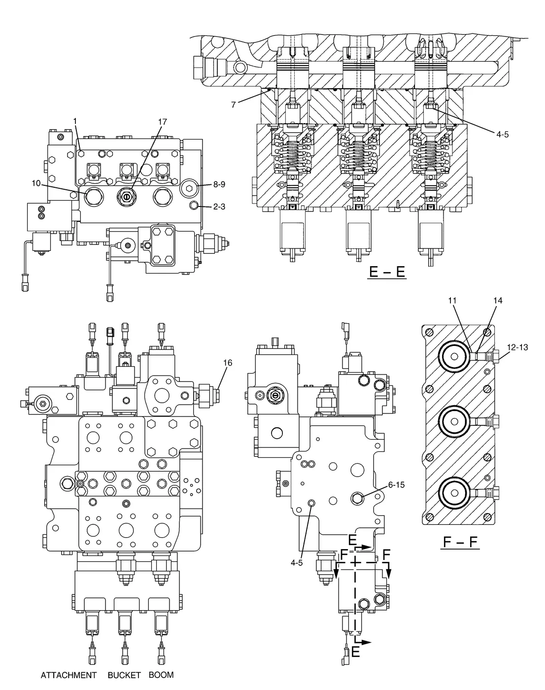 365B · HYDRAULIC SYSTEM · 213-2163 CAT parts diagram