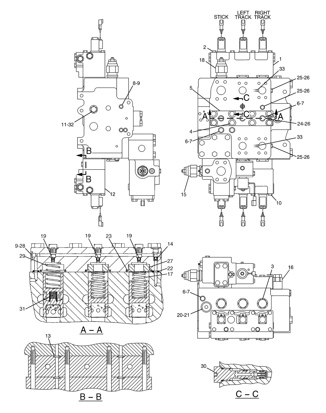 365B · HYDRAULIC SYSTEM · 146-9286 CAT parts diagram