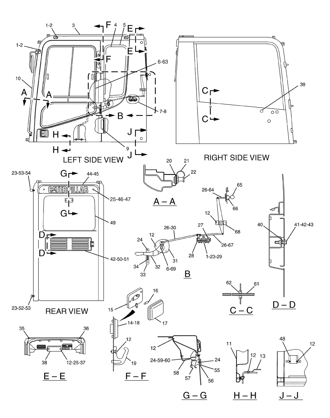 365B · OPERATOR STATION · 144-9643 CAT parts diagram