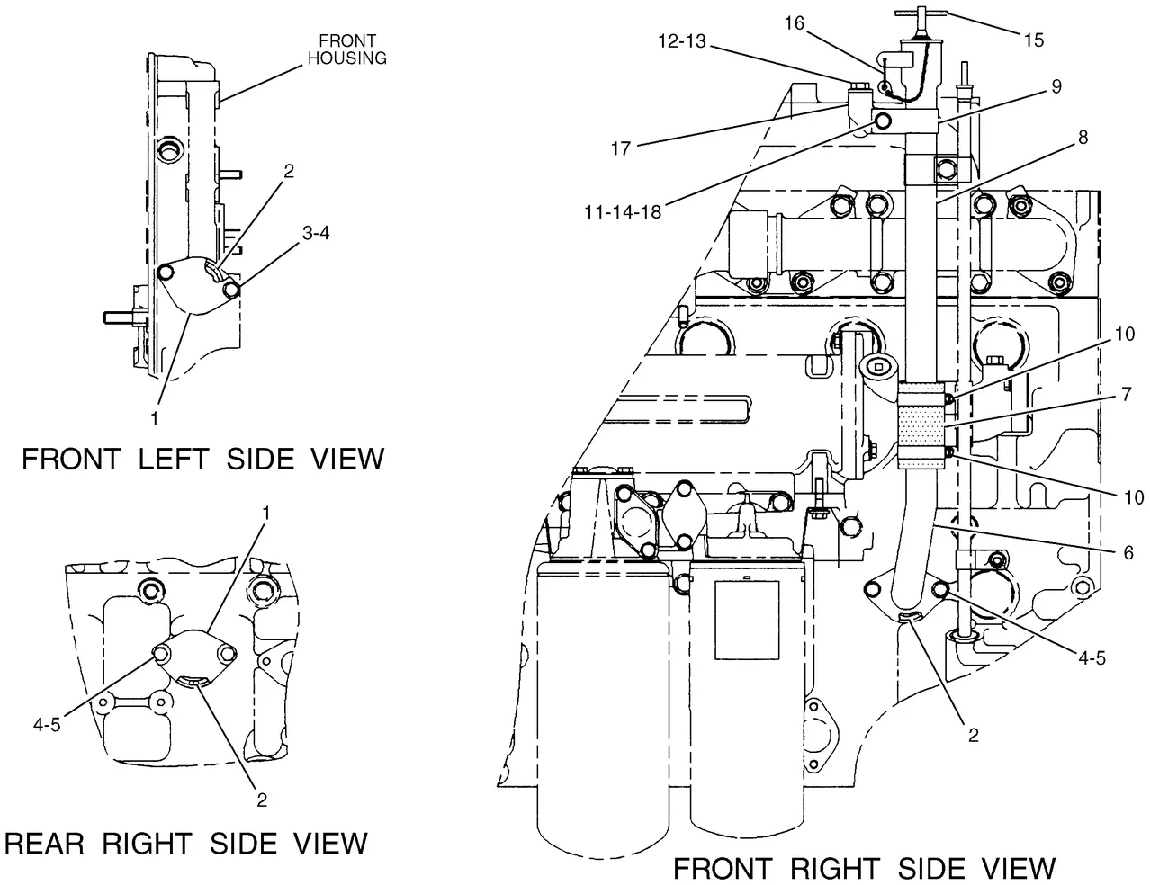 365B · LUBRICATION SYSTEM · 133-7003 CAT parts diagram