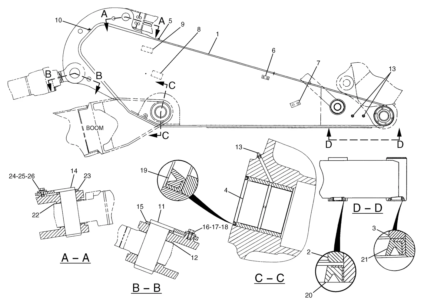 365B · IMPLEMENTS · 212-3027 CAT parts diagram