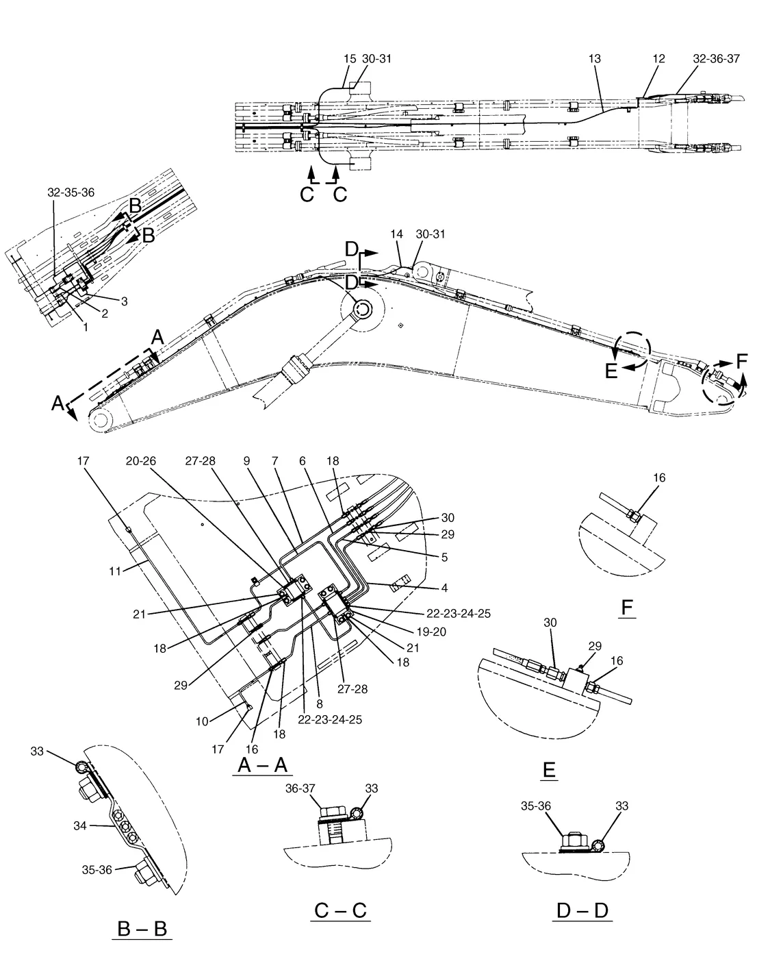 365B · IMPLEMENTS · 141-3767 CAT parts diagram