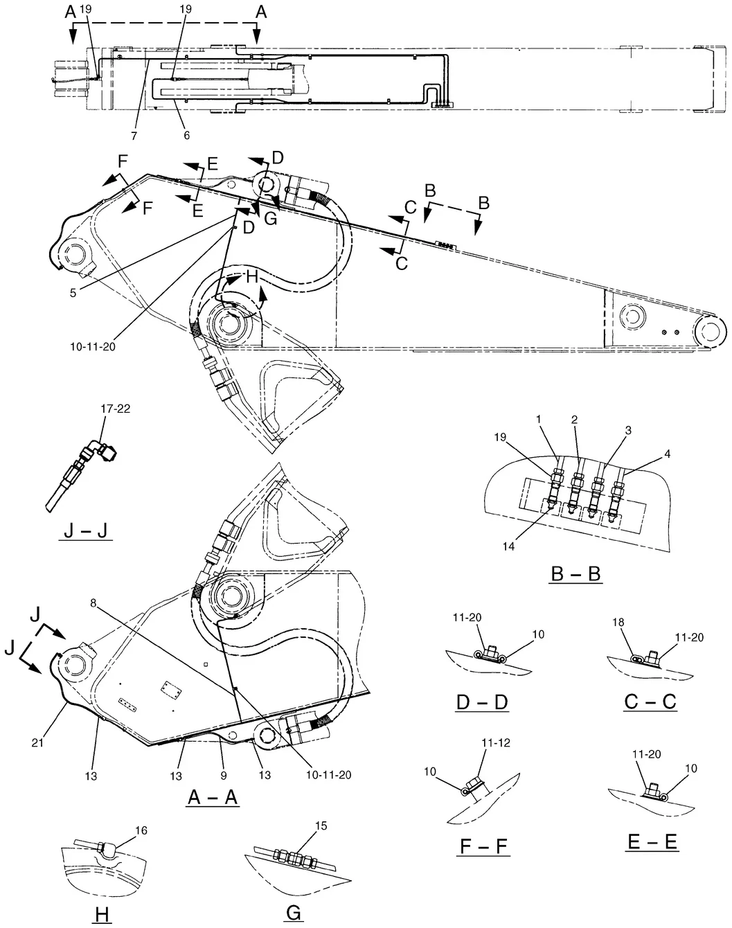 365B · IMPLEMENTS · 219-8204 CAT parts diagram