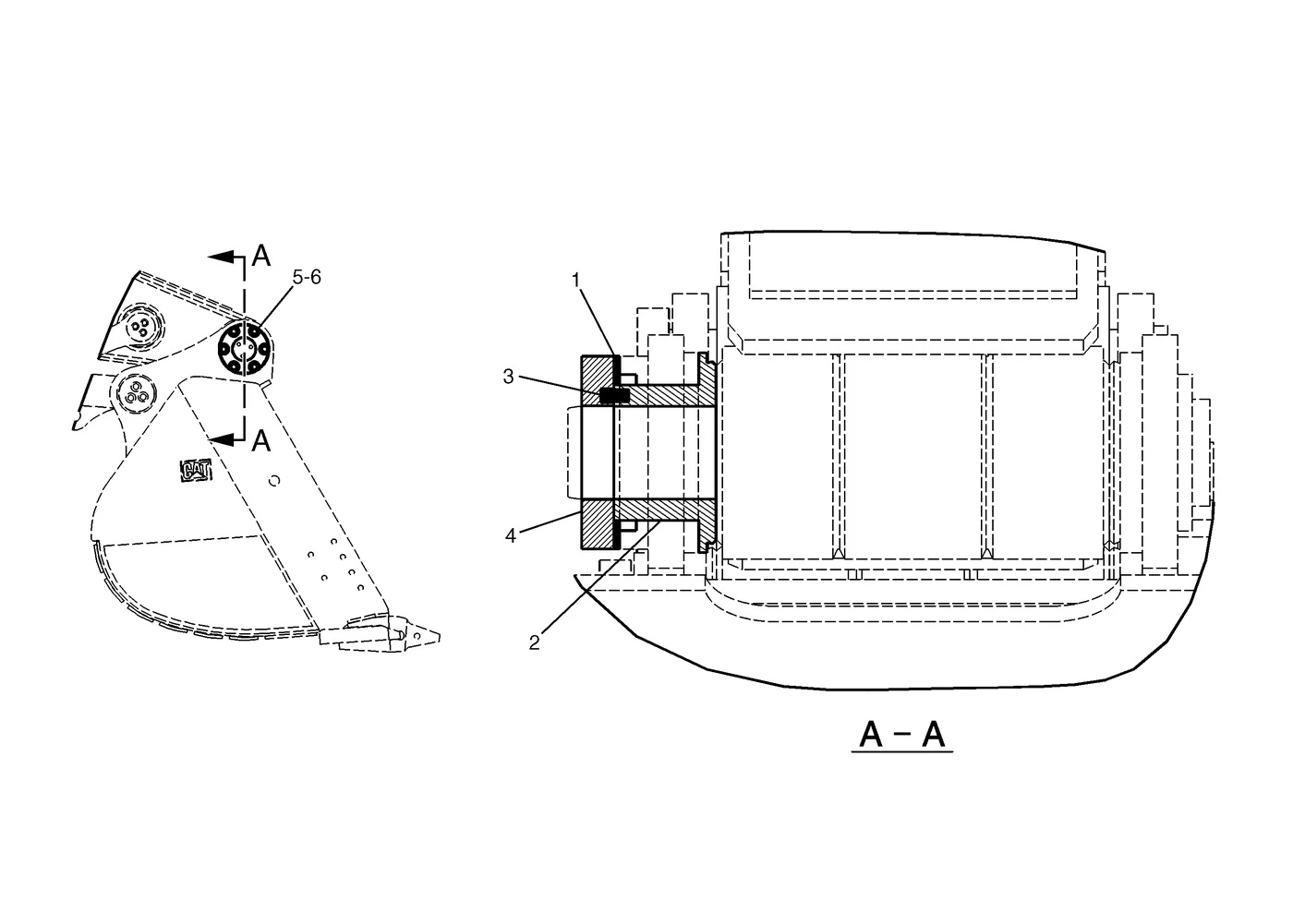 365B · IMPLEMENTS · 216-5734 CAT parts diagram