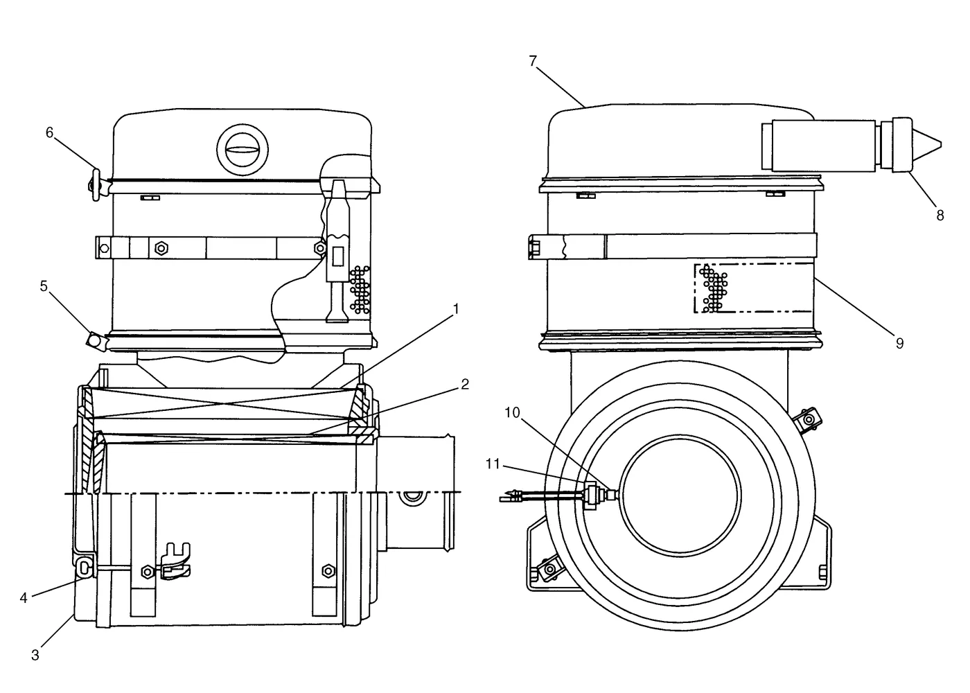 365B · AIR INLET AND EXHAUST SYSTEM · 151-6690 CAT parts diagram