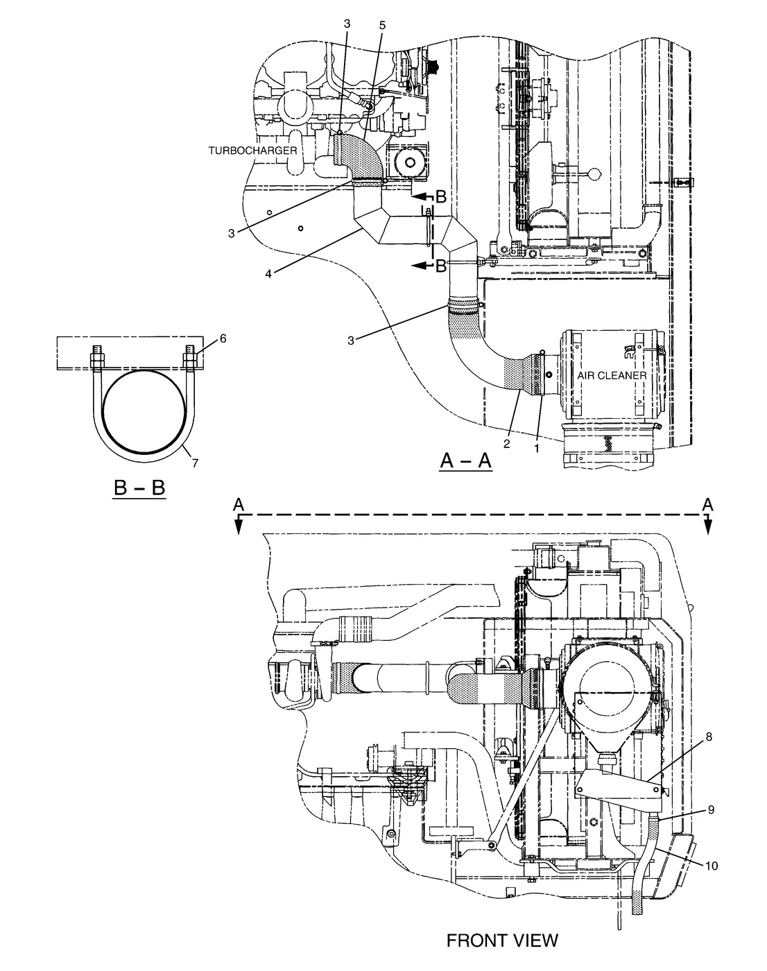 365B · AIR INLET AND EXHAUST SYSTEM · 139-8834 CAT parts diagram