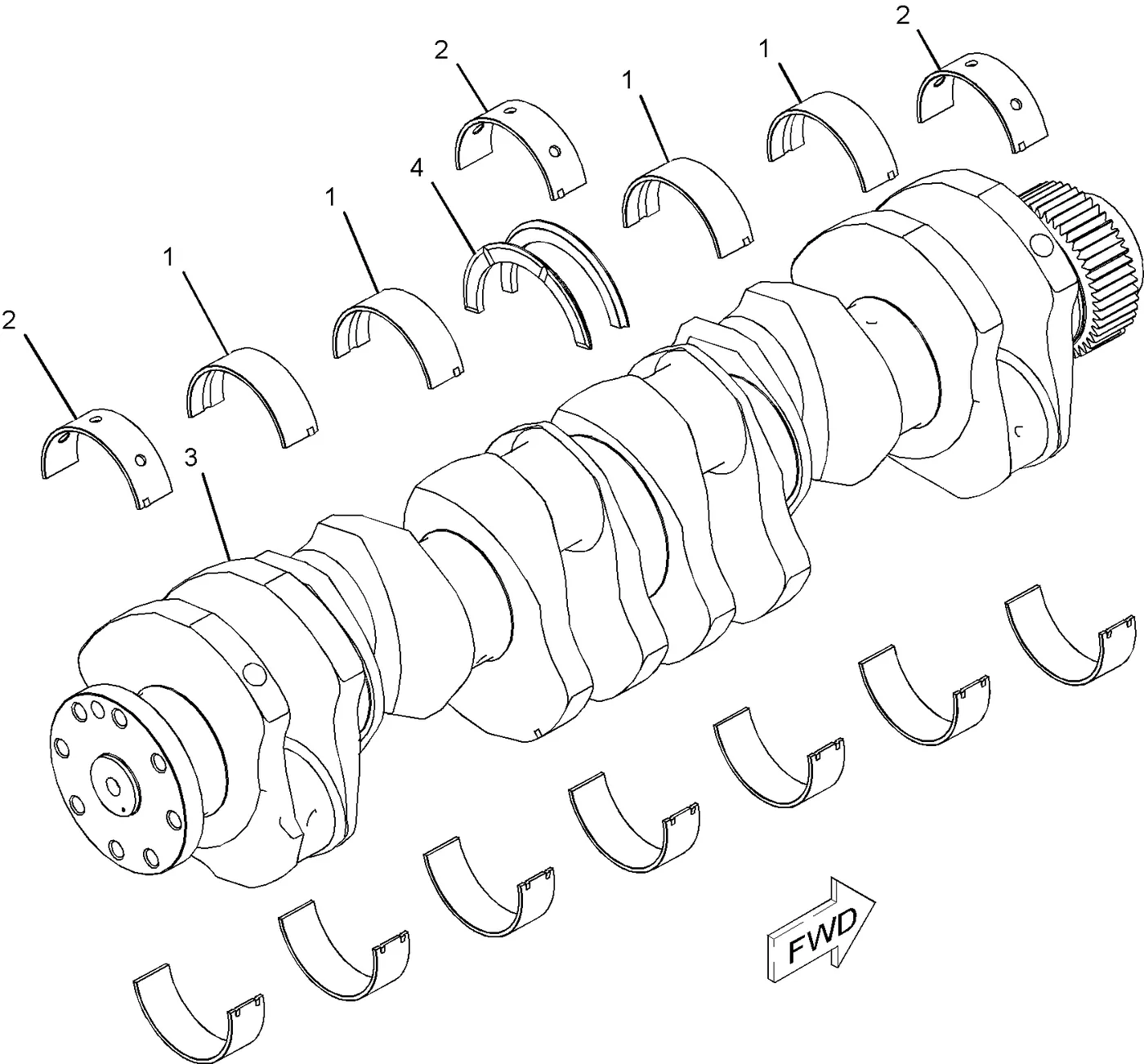 C13 · BASIC ENGINE · 236-4570 CAT parts diagram