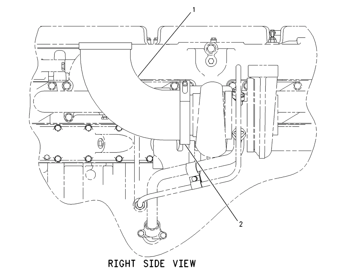 C13 · AIR INLET AND EXHAUST SYSTEM · 155-8536 CAT parts diagram