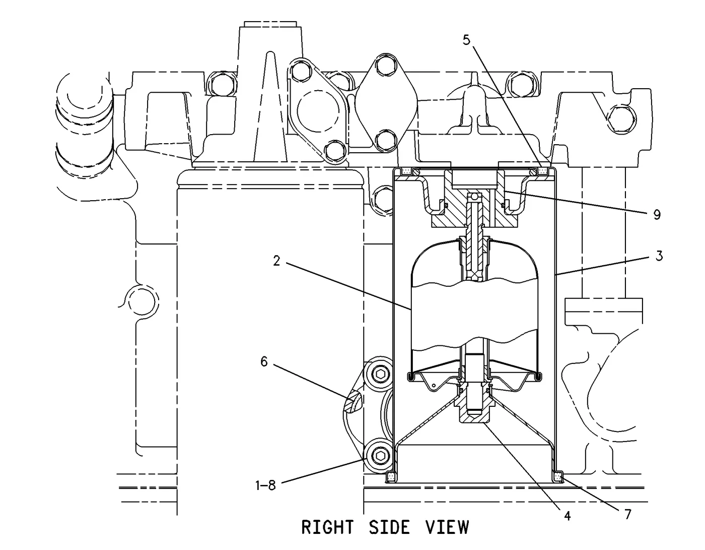 C13 · AIR INLET AND EXHAUST SYSTEM · 124-2668 CAT parts diagram